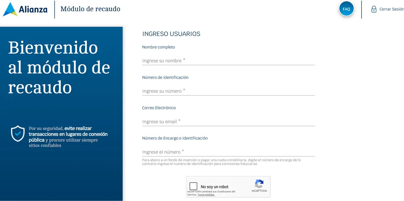 Paso 1: Ingreso